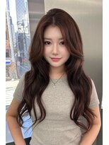 ランズ(LANDS) 最高級エクステ×ショコラブラウン【韓国ワンホンヘア 大阪 梅田