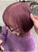 ラベンダーピンクダブルカラーピンクハイトーン韓国レイヤー