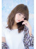 【neolive cino 登戸】桐谷美玲さん風セミディ 無造作ウェーブ