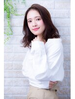 ヘアーアートシフォン 池袋西口店(Hair art chiffon)&nbsp;簡単スタイリングで伸ばしかけルーズラブのクラシカルセミディ