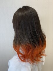 【REJOICE hair EN】禰豆子×pumpkin orange 担当AKIRA