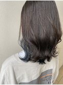 インナーカラー★ネイビーブルー×アッシュグレージュ★