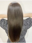 前髪なし縮毛矯正ストレートナチュラルロングヘルシーロング
