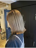切りっぱなしボブブロンドミルクティー【担当高橋】