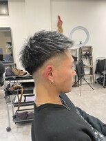 ナンバー(number+)&nbsp;無造作メンズベリーショート☆ツーブロックアッシュブラウン