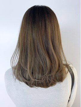 アイティーバイアルバム 下北沢店(IT by ALBUM) グレージュセミロング_ショコラベージュボブルフ_ba346081