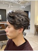 ツーブロショート/デザインパーマ