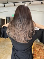 メリー オオサカ(Merly Osaka)&nbsp;大人っぽおしゃれバレイヤージュ_ダークブラウンベージュ_