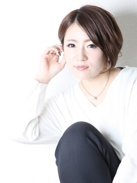 クラク 笹塚店(KURAKU) [KURAKU] 耳掛けマッシュショート/30代/40代/前髪あり/パーマ