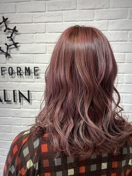 ヘア スパ ビューティー エールフォルム(HAIR SPA BEAUTY YELLFORME) ピンクベージュカラー