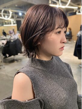 メイカ(MEIKA) 【 くびれボブ × ラベンダーブラウン 】浅野美紀