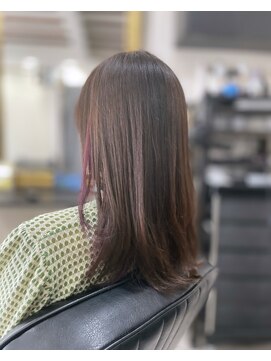 エイプリル ヘア スタジオ(April HAIR STUDIO) イヤリングカラー バイオレットピンク