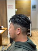 爽やかツーブロックショートメンズカットモテる黒髪