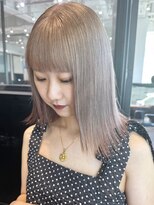 アイティーバイアルバム 下北沢店(IT by ALBUM)&nbsp;ハイトーンベージュ_グレーベージュレイヤーロング_ba477021