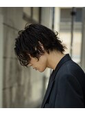 くせ毛風パーマでセクシー★かき上げヘア【ロルド】