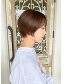 *綺麗なシルエットの丸みショート*