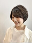 ショートカット/髪質改善縮毛矯正白髪ぼかしレイヤーカラーボブ
