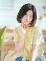 カバーヘア ブリス 大宮西口(COVER HAIR bliss) 切りっぱなし丸みボブ前下がりヘルシースタイルtk3大宮