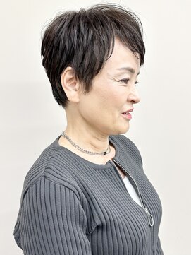 モリオ(morio) ＊ひし形大人ショートかっこいいクールショート前髪30代40代2