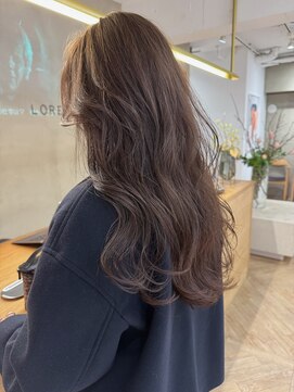 ローレン(LOREN) 黒髪/ボブルフ/ネビージュ/小顔/ワンレン/栄/髪質改善/前髪