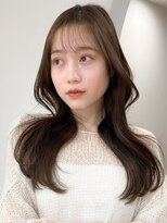 レア 表参道(L'ea)&nbsp;ミディアムヘア暗めカラーグランマッシュデザインカラー