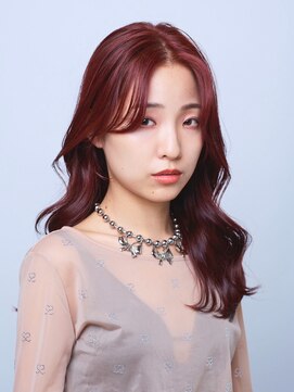 アルバム 新宿(ALBUM SHINJUKU) ロング韓国ヘア顔周りレイヤーおくれ毛_F30342