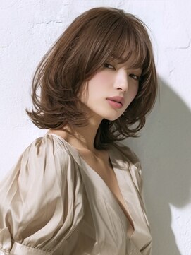 アルトリスト(Altruist Aging×HAIR&SPA) ★ダークアッシュ大人ガーリーボブ着物ミディアムレイヤーカット