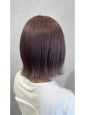 【ピンクブラウン】×【外ハネ】