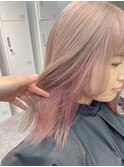 ホワイトミルクティー×くすみピンク【shion】