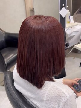 アヤラ オーガニックアンドスパ 東船橋店(AYALA) 【NANA】ダブルカラー×チェリーレッド/アヤラ東船橋