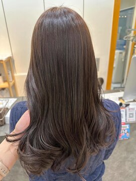 ユニ バイ マグ 長野店(Uni.by Mag) 大人可愛いブリーチなし透明感カラーグレージュ