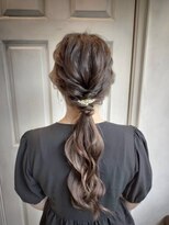 アロマ ヘアー ルーム 新宿3号店(AROMA hair room)&nbsp;編み下ろし　透明感カラー　ニュアンスカラー