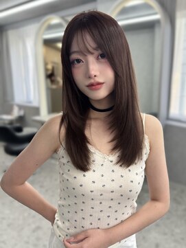 ボタン ハカタ(VOTAN hakata) 博多/顔周り/シースルーバング/レイヤー/ブラウン