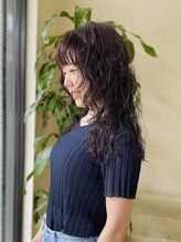 ハヤシ(HAYASHI)&nbsp;ミディアムレイヤーリッジパーマ20代30代40代