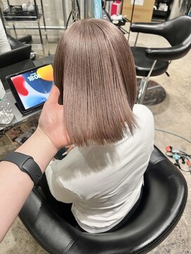 ブリーチ一回でつくるミルクティーブラウン