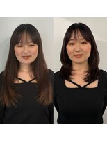 メロウ(me'lou) 《me’lou》ミディアム×レイヤー20代30代40代50代