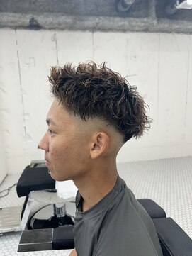 ネイビー(NAVY) ツイストパーマ