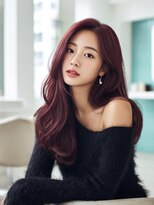 クレビアテン(CreBiA ten_)&nbsp;透明感カラー/パープルレッド/ロングレイヤー