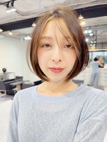 ファンナギンザ(FaNNa ginza)&nbsp;・ショート/シースルーバング/丸みボブ/小顔/ミニボブ/前髪