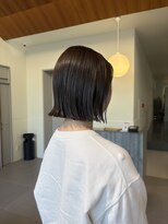 ローレンアオ(LOREN AO)&nbsp;【LOREN AO】切りっぱなしボブ/透明感ベージュ