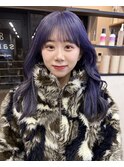 ミディアムレイヤーカット/髪質改善/韓国/前髪/新宿/ブリーチ
