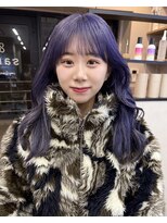 サンドレオ 新宿店(sand Leo)&nbsp;ミディアムレイヤーカット/髪質改善/韓国/前髪/新宿/ブリーチ