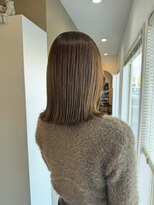 クララジャパン ナベシマ(CLALA JAPAN Nabeshima)&nbsp;縮毛矯正　質感ストレート　髪質改善カラー　顔まわり　ブリーチ