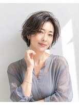 アッシュ 学芸大学店(Ash)&nbsp;ショートボブ/大人女性/グレージュ/白髪ぼかし/脱白髪染め