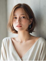 ロッソ 大橋店(Rosso) 柔らかブラウンの外ハネボブ【大橋】