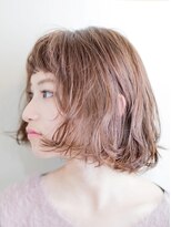 ルーシー ヘアデザインワークス(Lucy Hair Design Works) 大人可愛いボブディ×ミルフィーユカール・無造作カール