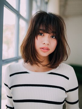 エクファ ヘア シェリル 草津 南草津店(ex-fa hair cherir) 【南草津◆エクファヘアシェリル】暗髪内巻きスタイル☆