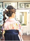 【志治幸佳】ヘアセット×編みおろし×ポニーテール