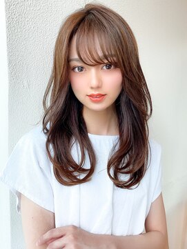 アフロート ディル(AFLOAT D'L) アフロート矢田菜津紀　20代30代柔らかベージュ前髪◎髪型