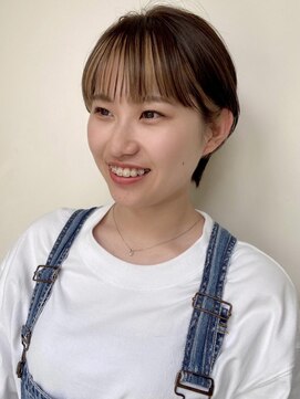 トップヘアー スパアンドリラクゼーション 安城(spa&relaxation) フェイスフレーミングハイライトショート